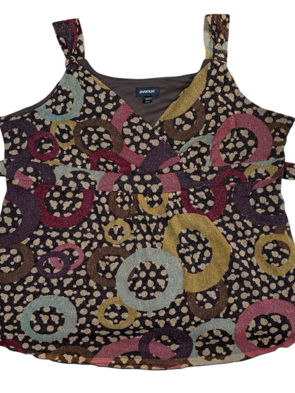 Y2K Avenue Shimmer Abstract Tank Top